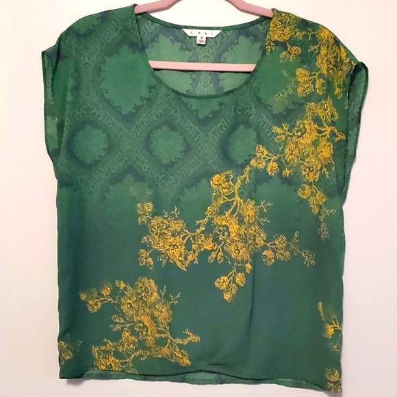 CAbi Green with Envy Blouse- Size S - Picture 2 of 4